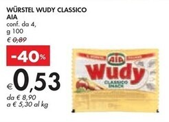 Bennet Aia würstel wudy classico offerta
