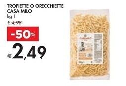 Bennet Casa milo trofiette o orecchiette offerta