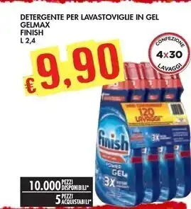 Bennet Finish detergente per lavastoviglie in gel gelmax offerta