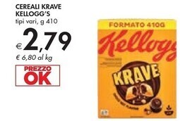 Bennet Kelloggs cereali krave offerta