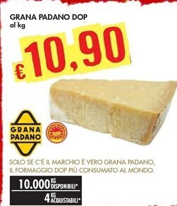 Bennet Grana padano dop offerta