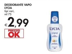 Bennet Lycia deodorante vapo offerta