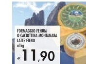 Bennet Latte fieno - formaggio fenum o caciottina montanara offerta