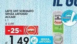 Bennet Accadì latte uht scremato senza lattosio offerta