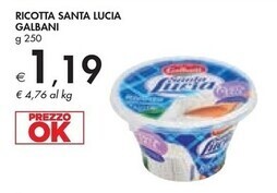 Bennet Galbani ricotta santa lucia offerta