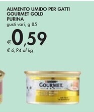 Bennet Purina alimento umido per gatti gourmet gold offerta