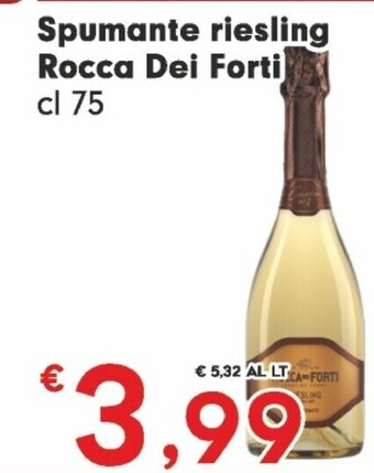Despar Rocca dei forti spumante riesling offerta