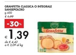 Bennet Sansepolcro granfetta classica o integrale offerta