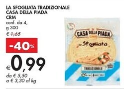 Bennet Crm la sfogliata tradizionale casa della piada offerta