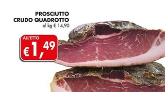 Coal Prosciutto crudo quadrotto offerta