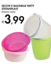 Bennet Stefanplast secchi e bacinelle patty offerta