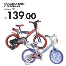 Bennet Bicicletta frozen o spiderman offerta