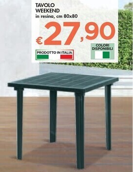 Bennet Tavolo weekend offerta