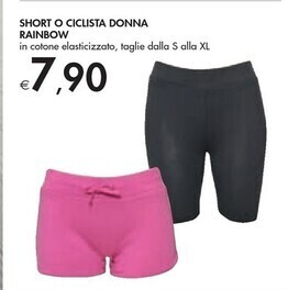 Bennet Rainbow short o ciclista donna offerta