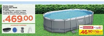 Bennet Bestway piscina ovale power steel frame offerta