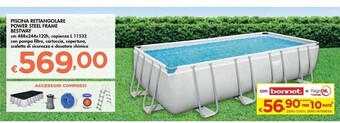 Bennet Bestway piscina rettangolare power steel frame offerta