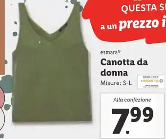 Lidl esmara® Canotta da donna S-L offerta