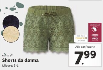 Lidl esmara® Shorts da donna S-L offerta