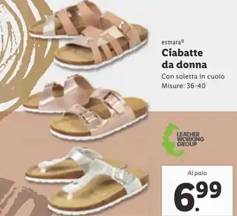 Lidl esmara® Ciabatte da donna 36-40 offerta