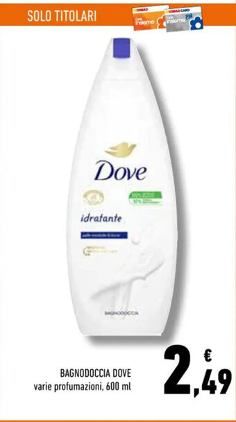Conad BAGNODOCCIA DOVE 600 ml offerta