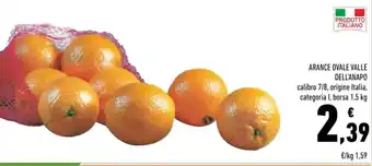 Conad ARANCE OVALE VALLE DELL'ANAPO 1,5 kg offerta