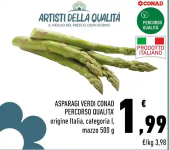 Conad ASPARAGI VERDI CONAD PERCORSO QUALITA' 500 g offerta