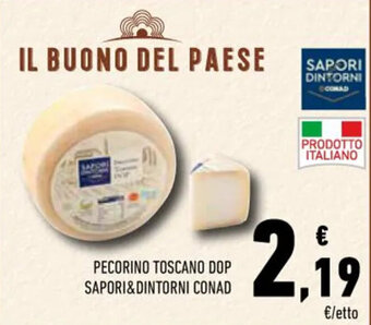 Conad PECORINO TOSCANO DOP SAPORI&DINTORNI CONAD offerta