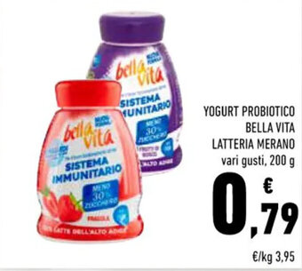 Conad YOGURT PROBIOTICO BELLA VITA LATTERIA MERANO vari gusti, 200 g offerta