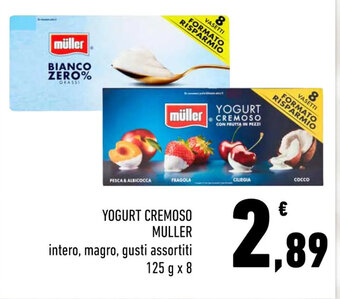 Conad YOGURT CREMOSO MULLER 125 g x 8 offerta
