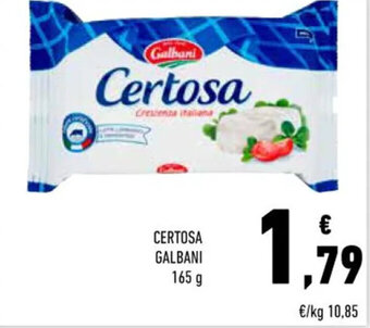 Conad CERTOSA GALBANI 165 g offerta