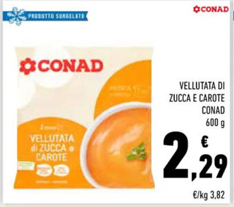Conad VELLUTATA DI ZUCCA E CAROTE 600 g offerta