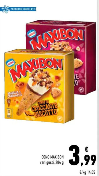 Conad CONO MAXIBON vari gusti, 284 g offerta