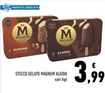 Conad STECCO GELATO MAGNUM ALGIDA vari tipi offerta