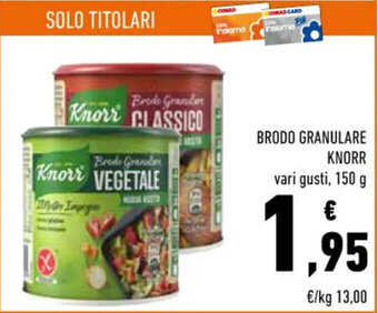 Conad BRODO GRANULARE KNORR 150 g offerta