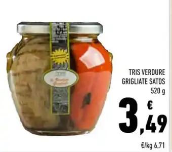 Conad TRIS VERDURE GRIGLIATE SATOS 520 g offerta