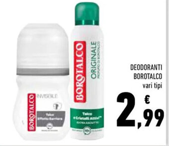 Conad DEODORANTI BOROTALCO vari tipi offerta