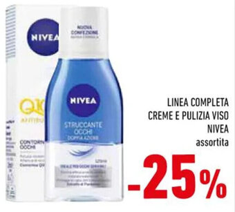 Conad LINEA COMPLETA CREME E PULIZIA VISO NIVEA assortita offerta