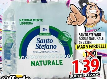 Il Genio Supermercato SANTO STEFANO ACQUA NATURALE 6x 2 LITRI offerta