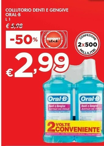 Bennet Oral b Collutorio Denti E Gengive offerta