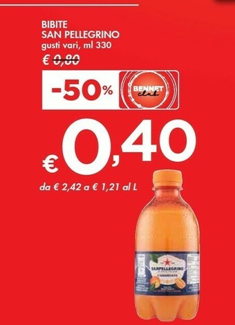 Bennet San Pellegrino Bibite offerta