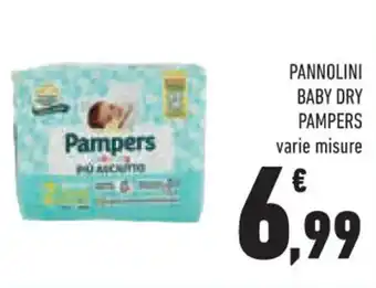 Conad Superstore PANNOLINI BABY DRY PAMPERS varie misure offerta
