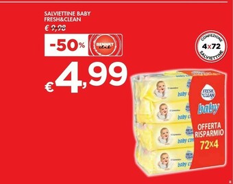 Bennet Fresh & Clean Salviettine Baby offerta