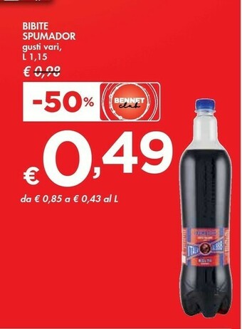 Bennet Spumador Bibite offerta