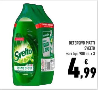 Conad DETERSIVO PIATTI SVELTO vari tipi, 980 ml x 3 offerta