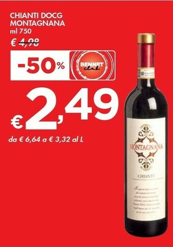 Bennet Montagnana Chianti Docg offerta