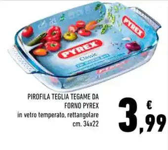 PIROFILA TEGLIA TEGAME DA FORNO PYREX cm. 34x22