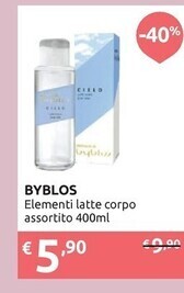Ipersoap Byblos elementi latte corpo assortito offerta