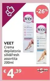 Ipersoap Veet crema depilatoria silk & fresh assortita offerta