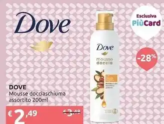 Ipersoap Dove mousse docciaschiuma assortito offerta