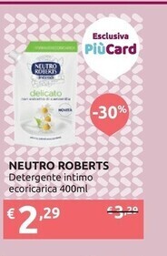 Ipersoap Neutro roberts detergente intimo ecoricarica offerta